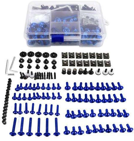 Viti Ergal Moto PER Y-AMAHA T-enere 1200 700 T-MAX T-MAX500 T-MAX530 T-MAX 560 T-ech Max UN Set M6 M5 Kit bulloni carena Carrozzeria Elementi di fissaggio Viti Dado(Blue)