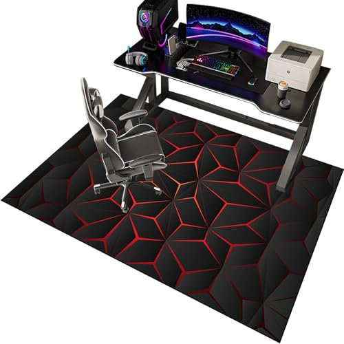 EYKWKB Alfombrilla para Silla de Gaming y Oficina, Protector de Suelo, Alfombra para Escritorio Con Ruedas, 90 x 120 cm