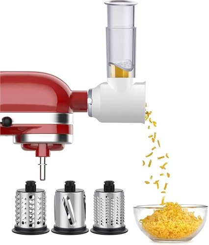VYUHAksZ Accesorio rebanador y rallador 2024 for batidoras de pie for kitchenaid, rallador de Verduras for kitchenaid, rallador de Queso de Gvode