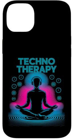 Casque DJ méditant Techno Therapy Coque pour iPhone 14 Plus