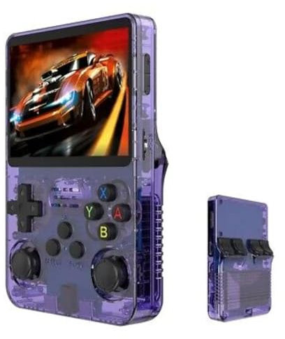 Console Rétro Portable R36S, Écran IPS 3.5” Haute Définition, +15 000 Jeux Intégrés, Compatible NES/GBA/PS1/Arcade, Batterie Longue Durée, Carte SD 64 Go, Adulte & Enfant