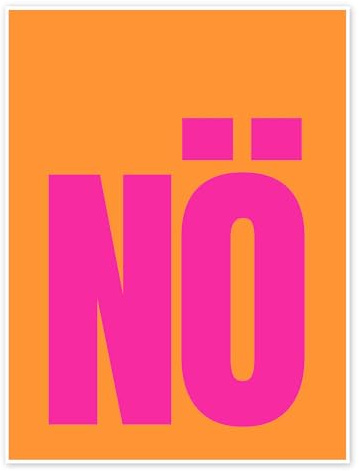 Posterlounge NÖ, Orange Poster | 30 x 40 cm von Ohkimiko Orange Wandbilder Wanddeko
