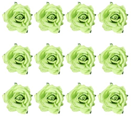 YELARXI Flowers Hair Clips, Rose Flower Brooch Pin, Floral Brooch Hairpin - Fitting for Women/Wedding/Party)