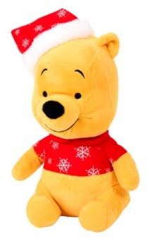 DEFACTO – Weihnachtliches Kuscheltier – Plüschfigur ab 0 Jahren – Weich & Kuschelig – Verschiedene Disney-Figuren Kinder & Babys – Pooh