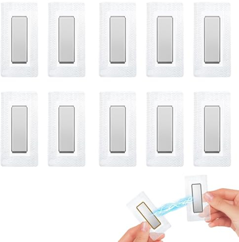 LEIIERUY 10 Sätze Versteckte Magnete zum Einnähen – Unsichtbare Magnetknöpfe in PVC, Silber 25×10mm – Magnetverschluss für Stoff, Vorhang, Kleidung & Handtaschen