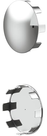 Stiley Living 40mm Handrail End Caps Clip-in Pack of 2 (Stainless Steel) | Pack of 2 internal-fit end caps for 40mm metal handrail tubes; quick clip-in installation with no drilling required.