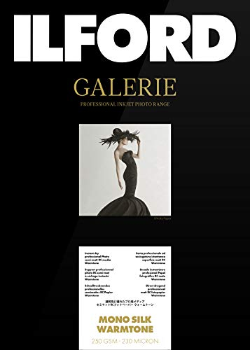 ILFORD GALERIE Mono Silk Warmtone 250 gsm 5x7 Zoll - 127 mm x 178 mm 100 Blatt