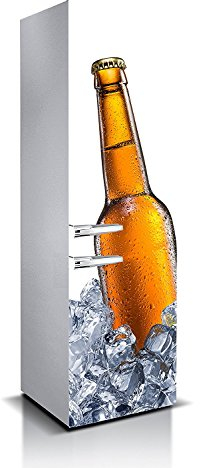 Oedim Vinilo para Frigorífico Cerveza 1,85x60cm | Adhesivo Resistente | Pegatina Adhesiva Decorativa de Diseño Elegante