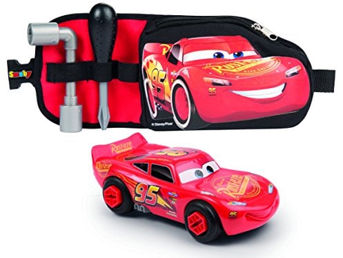 Smoby 7600360150 Cars The Movie Werkzeuggürtel + Auto, Multi