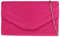 Girly Handbags Womens Plain Clutch Bag - Fuchsia
