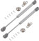HOWDIA 100N /22lb Safety Hinges for Toy Box Heavy Lid, Gas Struts for Cupboards, Soft Open Lid Support Hinge Lid Stay Gas Shocks for Cabinet, Pack of 2