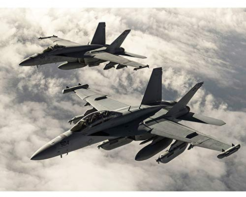Hook Military USA USAF F-18 Hornet Jet Fighters Foto Groß Wand Kunst Poster Druck Dickes Papier 45,7 x 61 cm