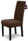 Scheffler-Home Stuhlhussen Emil Braun 6er Set Schachbrett Muster Karo 3D-Textur Stretch elastische Stuhlabdeckungen für Schwingstühle Hochlehner mit 4-Flex-Saum