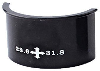 royalr 2 Stück 28,6 mm bis 31,8 mm 31,8 mm bis 34,9 mm Shim Umwerfer Adapter Adapter Fahrrad-Umwerfer Conversion Shim