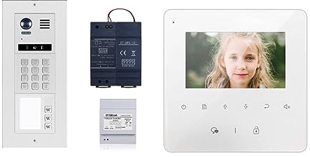 Schick Handel Video Türprechanlage für 3-Familienhaus mit Code Unterputz Montage Video Türsprechanlage Edelstahl