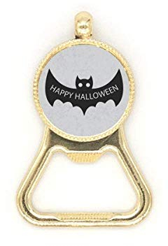 Hallowmas Black Bats Happy Halloween Beer Bottle Cap Opener Stainless Steel Key Chain