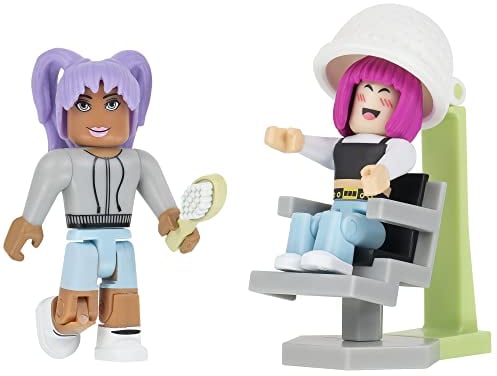 Roblox ROB0235 - Game Pack Brookhaven: Hair & Nails - 2er Figuren Pack mit Zubehör und Spielcode