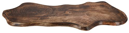 XXL Holzbrett Schneidebrett Mangoholz Servierbrett Platte Holz braun Brett 80 cm