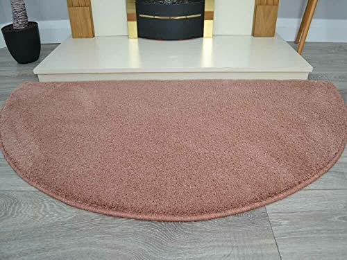 RSM RUGS Half Moon Semi Circle Floor Rugs Rug Carpet Mat Cheap (Blush Pink)
