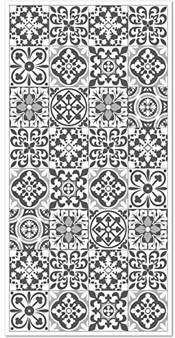 Panorama Alfombra Vinílica - Modelo Hidráulica Triana Gris 100x140 cm - Varios tamaños - Decoración Hogar, Cocina, Salón