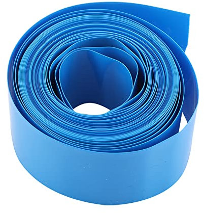 30MMΦ18.5MM 5M Lunghezza PVC Guaina Termorestringente Manicotto di Protezione Termoretraibile Nero per Batteria 18500