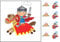 cakes Knight Medieval Castle kids childrens party decorations edible square 7.5 Inch Iced Topper Frosting Icing Personalised