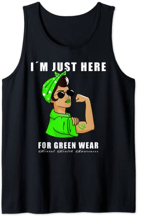Here for Green Wear Damen Bandana für psychische Gesundheit Tank Top