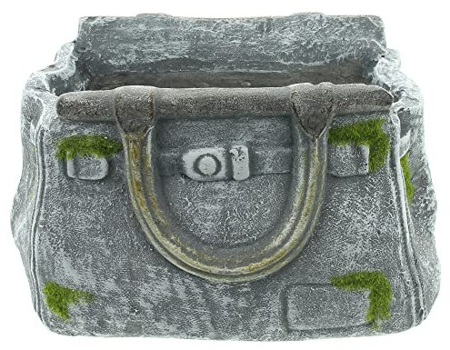 FRANK FLECHTWAREN Origineller Pflanztopf, Pflangefäss Pflanzer Handtasche Optik 28 x 18 x 16 cm