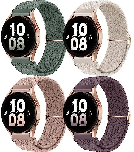 chinbersky 22mm Nylon Geflochtenes Armband Kompatibel mit Samsung Galaxy Watch 3 45mm/ 46mm/Gear S3 Classic/Frontier, für Huawei Watch GT/GT 2 46mm/GT2 Pro Armband