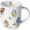 Ambiente Teetasse Kaffeetasse Becher Mug Henkelbecher 0,2 l Vogelarten Vögel Fine Bone China Porzellan