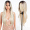 Style Icon Curtain Bangs Perücke Synthetische Lace Front Perücke Blonde T Part Lace Long Layered Wave Perücken für Damen 26 Zoll (TTPG 6/613F/1001E)