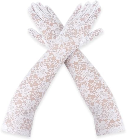 Spitzenhandschuhe,Handschuhe Spitze,Braut Spitzen Handschuhe,Lange Spitzenhandschuhe,Lackierte Lange Handschuhe,Abendhandschuhe,Lace Handschuhe,Handstulpen Netz,Damen Spitze Handschuhe,Handschuhe Weiß