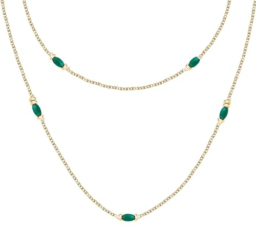 Morellato Collana Donna in Acciaio, Lunga 90 cm, Perle, Collezione COLORI SUMMER