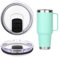 2 Pack Tumbler Lids for YETI, Replacement Lids Compatible with YETI 35/42 oz Tumbler with Handle, 30 oz Travel Mug, 26 oz Straw Cup, 14 oz Mug, BPA Free Cup Lids with Magnetic Slider Switch