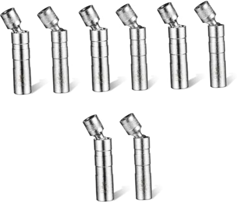 Gatuida 8 Teiliger Zündkerzenschlüssel Zündkerzensteckschlüsselsatz Gewinde Zündkerzensteckdose Zündkerzen Entfernungswerkzeug Zündkerzenentferner Zündkerzensteckdose Magnetische