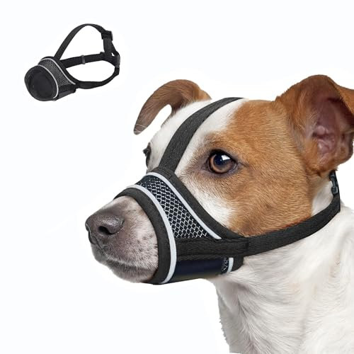 Maulkorb für Hunde, Nylon-Maulkorb Für Hunde Verstellbares Gurtband Geeignet für Maulkörbe von mittleren und großen Hunden Verhinderung von Bellen, Beißen und Kauen (XL)