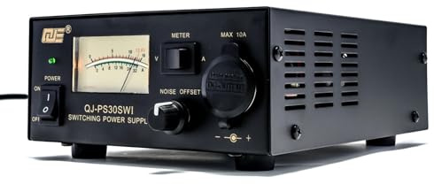 13.8V 30A Bench Power Supply, Ham Radio Switching Power Supply, Regulated Analog DC Power Supply with Cigarette Plug Socket for CB VHF UHF HAM Amateur Radio, Noise Offset Control