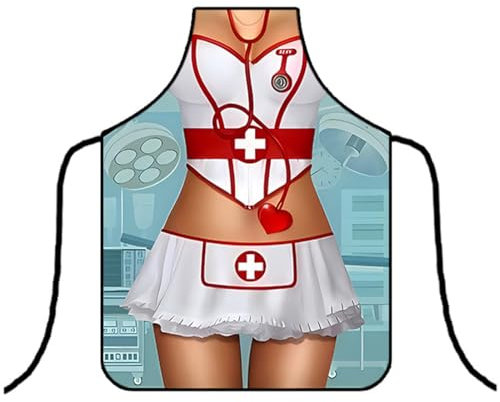 KOQAIIZ Lustige Kochschürze, Sexy Küchenschürze, Kochen, Grillparty, Erwachsene, Kochschürze für Männer und Frauen, lustiges Geschenk