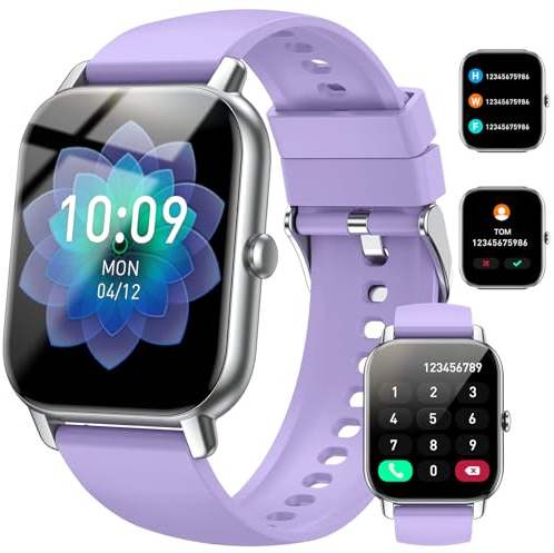 Smart Watch for Women, Fitness Watch 1.85 HD Touchscreen Answer/Make Calls with Heart Rate/Sleep Monitor/Pedometer, Fitness Tracker 100+ Sport Modes, IP68 Waterproof Smart Watch for Android/iOS.