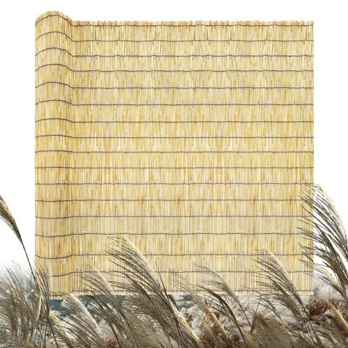 Clôture Canisse en bambou 1 m x 3 m 1 m 20 x 5 m 1 m50 x 10 m Clôtures décoratives imperméables et durables pour balcon brise-vent terrasse extérieure Différentes tailles disponibles (couleur