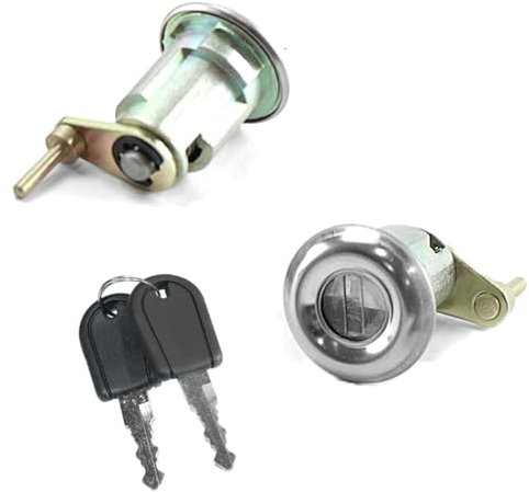 Partsline barillet de serrure de porte avant gauche et droite compatible avec C15 (1984–2005), Bx, Visa équivalent à 95570866, 95595343