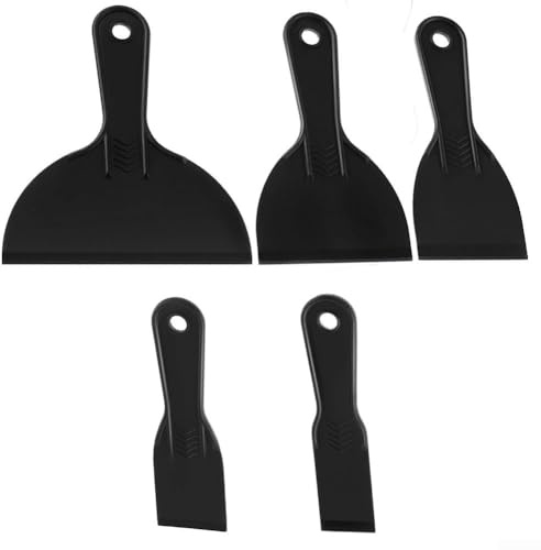 Mehrzweck-Kunststoff-Kittschaber für effizientes Entfernen von Tapeten, 6 ergonomische Werkzeuge (6 Stück/Set)