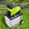 Trituratore Elettrico Silenzioso (94db),Cippatore Da Giardino Con Potenza 2800w,Capacità 60l,Diametro Taglio 45mm,Peso Leggero (21kg),Per Giardinaggio Sostenibile E Pulito,Chippers