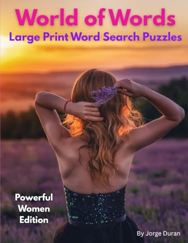 World of Words: Large Print Word Search Puzzles - Powerful Women