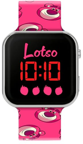 Toy Story Lotso LED-Display Uhr mit Silikonarmband für Kinder