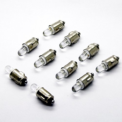 LED-Mafia 10x BA7S Halogen Tachobeleuchtung - weiß - Innenraum Innenraumbeleuchtung Tacho Instrumentenbeleuchtung Cockpit