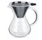 Cafetière en Verre avec Filtre Permanent en Acier Inoxydable 400ML avec Echelle