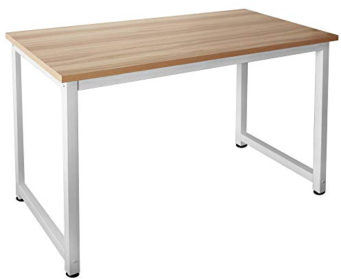 Kingpower Tisch Computertisch PC Schreibtisch Bürotisch 120 x 60 cm Walnuss Weiß