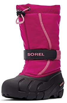 Sorel KIDS FLURRY Schneestiefel für Unisex Baby, Rot (Deep Blush x Tropic Pink) - Children, 28 EU
