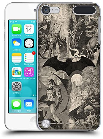 Head Case Designs Offizielle Zugelassen Batman DC Comics Logo Collage Gestresst Hush Harte Rueckseiten Handyhülle Hülle Huelle kompatibel mit Apple iPod Touch 5G 5th Gen